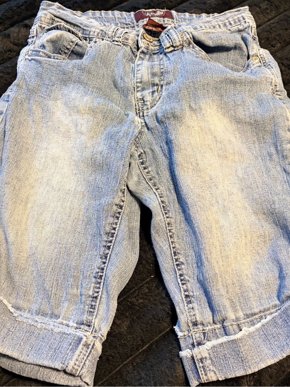 Vintage Angels Light Wash Denim Shorts